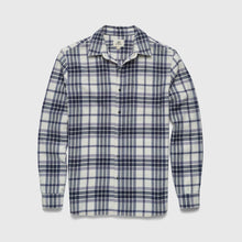 Load image into Gallery viewer, Brian Flannel Plaid Shirt - Jet Stream Combo
