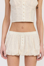Load image into Gallery viewer, BUBBLE MINI SKIRT WITH ELASTIC WAISTBAND
