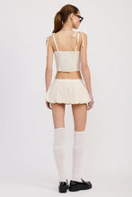 Load image into Gallery viewer, BUBBLE MINI SKIRT WITH ELASTIC WAISTBAND
