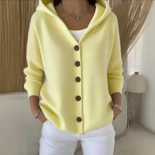 Load image into Gallery viewer, Women’s Button-Down Hoodie Cardigan Sweater Coat
