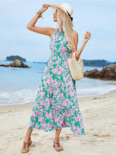 Load image into Gallery viewer, Tropical Floral High-Low Maxi Dress
