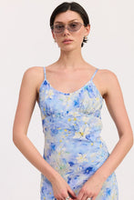 Load image into Gallery viewer, FLORAL SATIN SLIP MIDI DRESS
