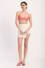 Load image into Gallery viewer, LACE WRAP SKIRT WITH DRAWSTRING
