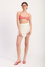 Load image into Gallery viewer, LACE WRAP SKIRT WITH DRAWSTRING
