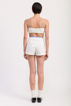 Load image into Gallery viewer, STRIPED RUFFLE TIE FRONT BRALETTE
