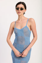 Load image into Gallery viewer, CONTRASTED MAXI SHEER DRESS
