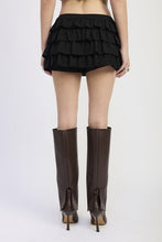 Load image into Gallery viewer, TIERED RUFFLE MINI SKIRT
