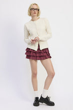 Load image into Gallery viewer, TIERED RUFFLE MINI SKIRT
