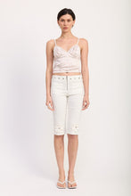 Load image into Gallery viewer, FLORAL SATIN CAMI TOP WITH LACE TRIM
