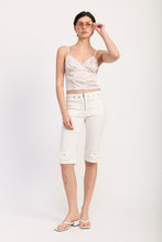 Load image into Gallery viewer, FLORAL SATIN CAMI TOP WITH LACE TRIM
