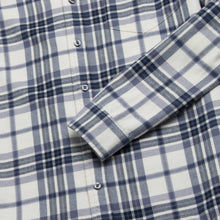 Load image into Gallery viewer, Brian Flannel Plaid Shirt - Jet Stream Combo
