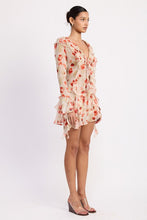 Load image into Gallery viewer, RUFFLE TRIM SHEER PEPLUM TOP
