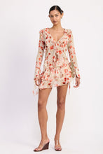 Load image into Gallery viewer, RUFFLE TRIM SHEER PEPLUM TOP
