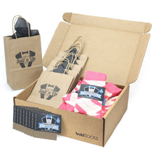 Load image into Gallery viewer, Customizable Groomsmen Gift Set Guava Bellini Pink Argyle Men’s Dress Socks
