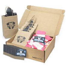 Load image into Gallery viewer, Customizable Groomsmen Gift Set Guava Bellini Pink Argyle Men’s Dress Socks
