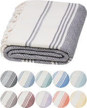 Load image into Gallery viewer, Indulge in the Luxury of 100% Certified Organic Turkish Cotton Towels
