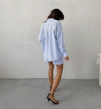 Load image into Gallery viewer, Striped Two Piece Shorts Set
