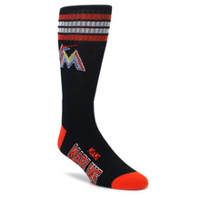 Load image into Gallery viewer, Miami Marlins Men's Athletic Crew Socks
