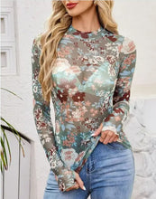 Load image into Gallery viewer, Mesh Printed Long Sleeve
