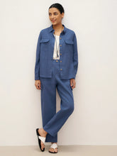 Load image into Gallery viewer, 100% Linen Flap-Patch Buttoned Closure Shirt Jacket JANE
