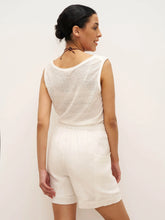 Load image into Gallery viewer, 100% Linen Elastic Waist Drawstring Shorts with Pockets DELILAH
