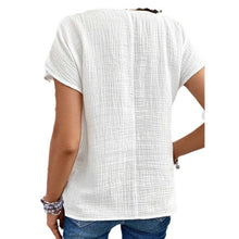 Load image into Gallery viewer, 🌞 Women's Summer Solid Color Short-Sleeved Button Cardigan Top

