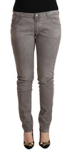 Load image into Gallery viewer, Acht Light Gray Washed Cotton Slim Fit Denim Jeans
