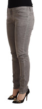 Load image into Gallery viewer, Acht Light Gray Washed Cotton Slim Fit Denim Jeans
