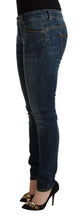 Load image into Gallery viewer, Acht Blue Washed Cotton Slim Fit Denim Low Waist Jeans
