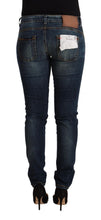Load image into Gallery viewer, Acht Blue Washed Cotton Slim Fit Denim Low Waist Jeans
