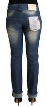 Load image into Gallery viewer, Acht Blue Washed Mid Waist Folded Hem Skinny Jeans
