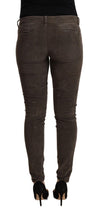 Load image into Gallery viewer, Acht Brown Cotton Slim Fit Denim Low Waist Jeans
