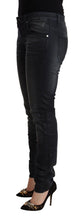 Load image into Gallery viewer, Acht Black Washed Cotton Low Waist Slim Fit Denim Jeans
