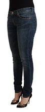 Load image into Gallery viewer, Acht Blue Washed Cotton Low Waist Slim Fit Denim Jeans
