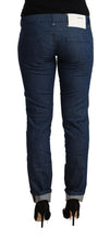 Load image into Gallery viewer, Acht Blue Cotton Low Waist Skinny Denim Folded Hem Jeans

