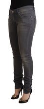 Load image into Gallery viewer, Acht Dark Gray Washed Cotton Denim Skinny Jeans
