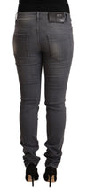 Load image into Gallery viewer, Acht Dark Gray Washed Cotton Denim Skinny Jeans

