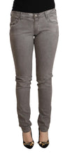 Load image into Gallery viewer, Acht Gray Cotton Low Waist Skinny Push Up Denim Jeans
