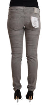 Load image into Gallery viewer, Acht Gray Cotton Low Waist Skinny Push Up Denim Jeans
