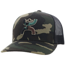 Load image into Gallery viewer, HOOey Texican Camo ( Black/Brown/Green ) - Trucker Cap

