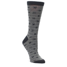 Load image into Gallery viewer, Gray Arrows Women's Dress Socks
