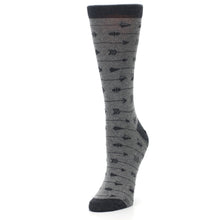Load image into Gallery viewer, Gray Arrows Women's Dress Socks
