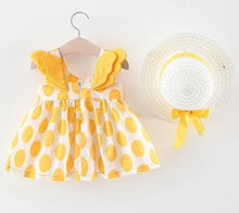 Load image into Gallery viewer, Luxury Handmade Elegant Modern Newborn Baby Girl Birthday &amp; Princess Baby Dress With Hat

