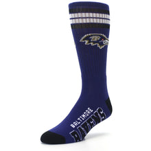 Load image into Gallery viewer, Baltimore Raven Socks - Men&#39;s Athletic Crew Socks
