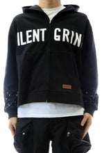 Load image into Gallery viewer, NEW KARAN French Terry Long Sleeve Crop Top Full Zip Hoodie
