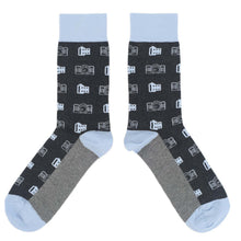 Load image into Gallery viewer, Blue Gray Photography Film Cameras Men's Dress Socks
