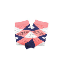 Load image into Gallery viewer, Coral Navy Junior Groomsmen Kid's Dress Socks
