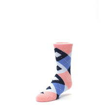 Load image into Gallery viewer, Pink Blue Junior Groomsmen Kid's Dress Socks

