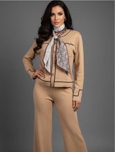 Load image into Gallery viewer, Knit Tailored Ensemble Cardigan &amp; Wide Leg Pants
