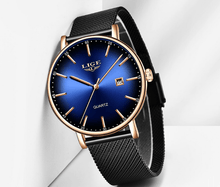 Load image into Gallery viewer, Men's Elegant  Watch With Stainless Steel Straps And Special Date Display Excellent Look Unique Design Perfect Gift
